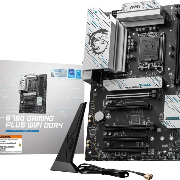 MSI B760 GAMING PLUS WIFI DDR4 ATX Motherboard for Intel Socket 1700 CPUs